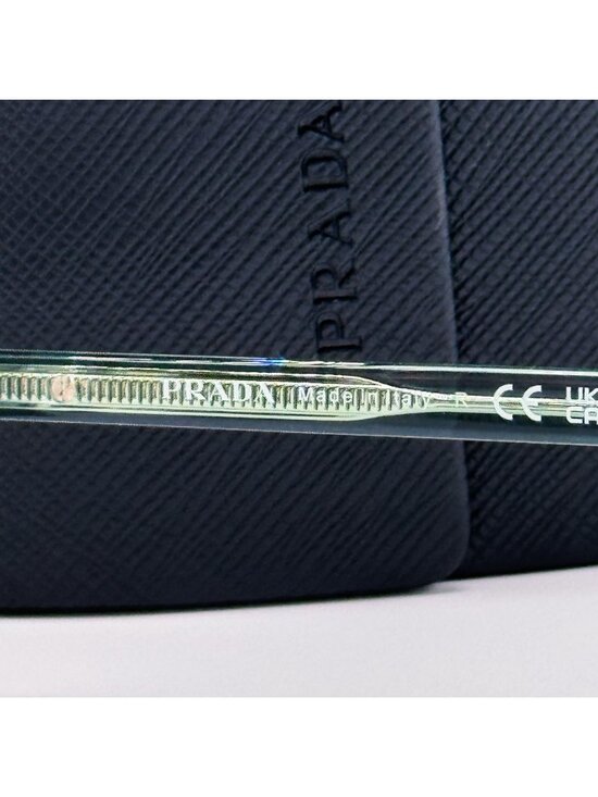 New Prada Silver Green Square Unisex Sunglasses PRA57S 1BC10G main image 7